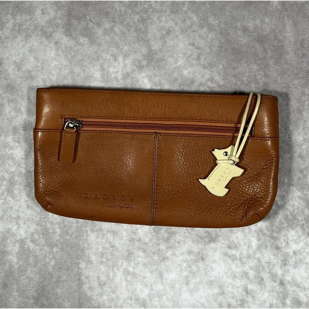 Radley London Brown Leather Wallet With Scottie Dog Charm